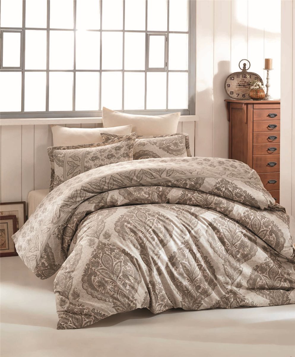 Bettwäsche, 3tlg , 155x220cm #TALYA BRAUN