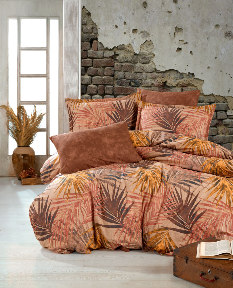 Bettwäsche, 6tlg , 135x200cm #GÜNEY ROT