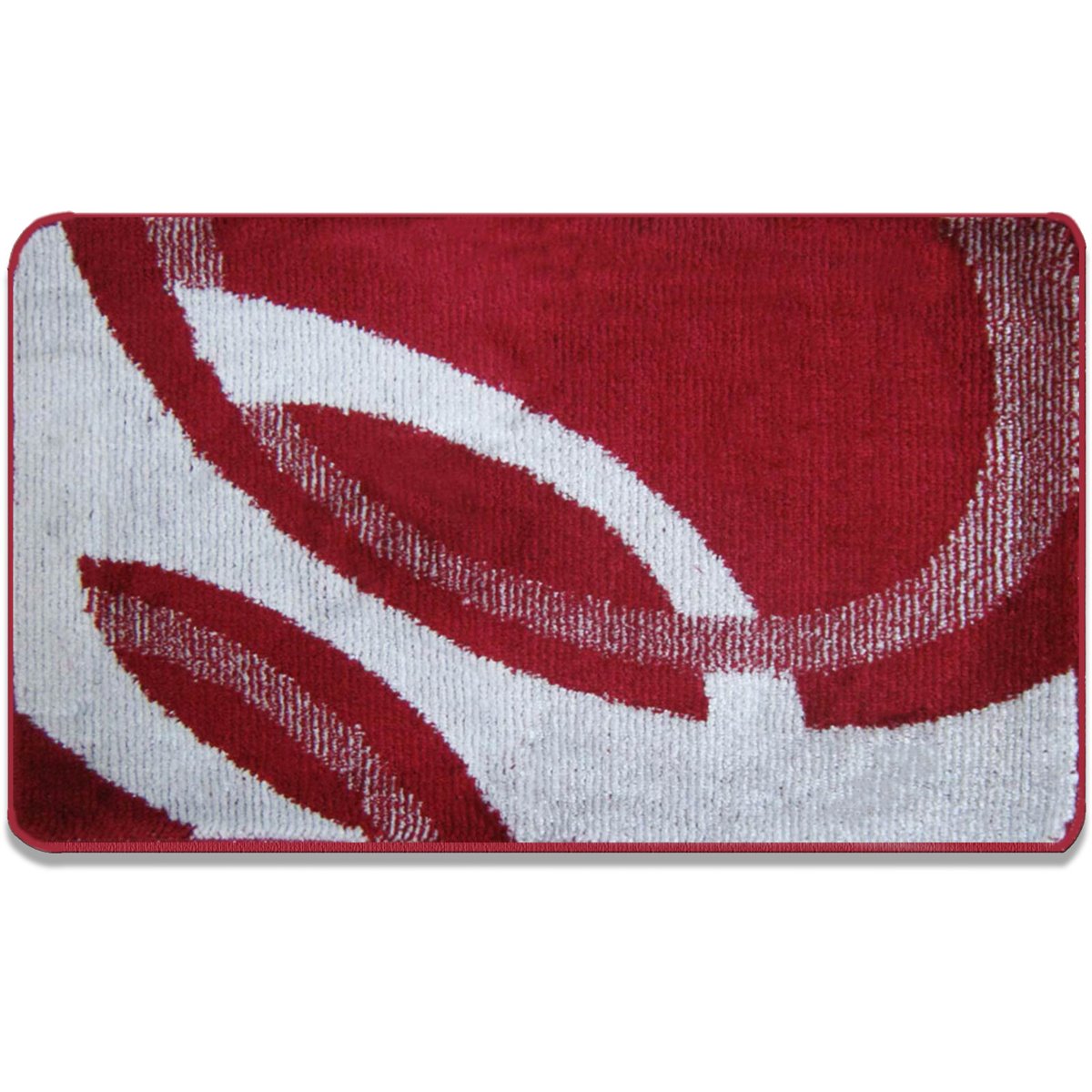 Badematte, 80x200 cm #04 ROT-GRAU