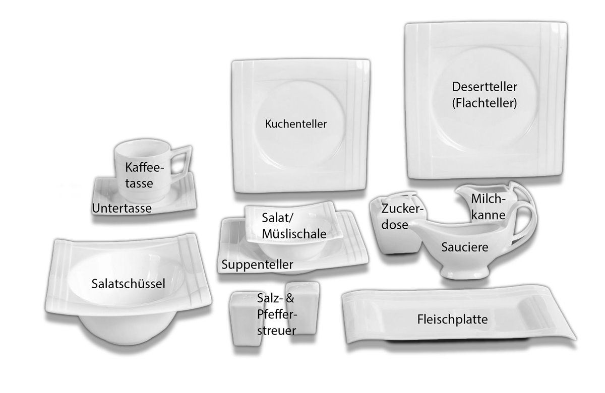 Kombiservice Seline, 86tlg, 12 Personen