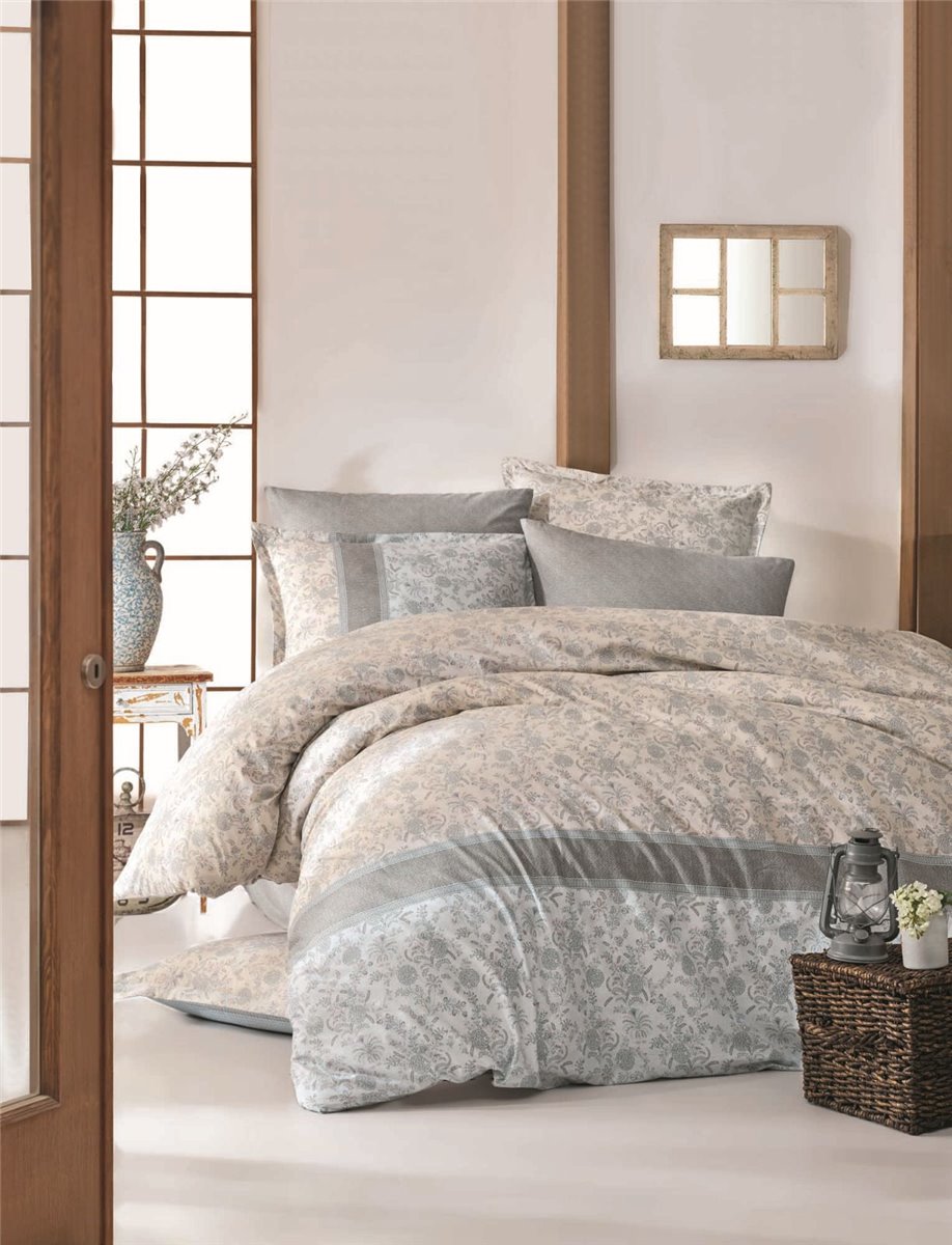 Bettwäsche, 6tlg , 135x200cm #DEFNE BLAU