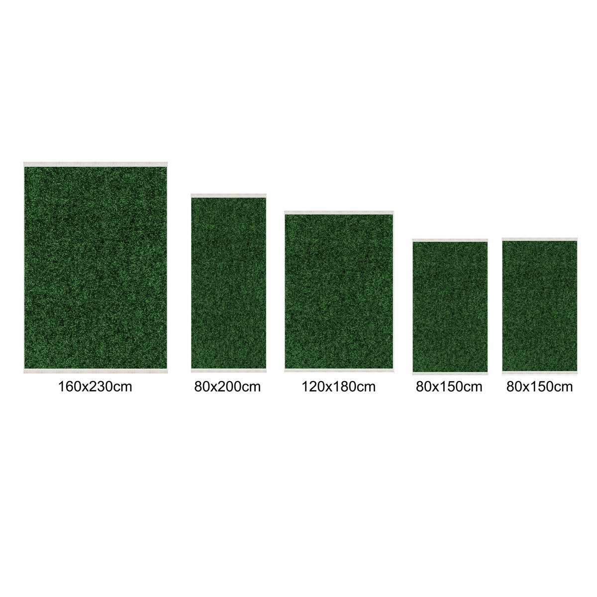 Teppich Kurzflor Wohnzimmer Läufer Set 80x150cm, 80x200cm, 120x180cm, 160x230cm