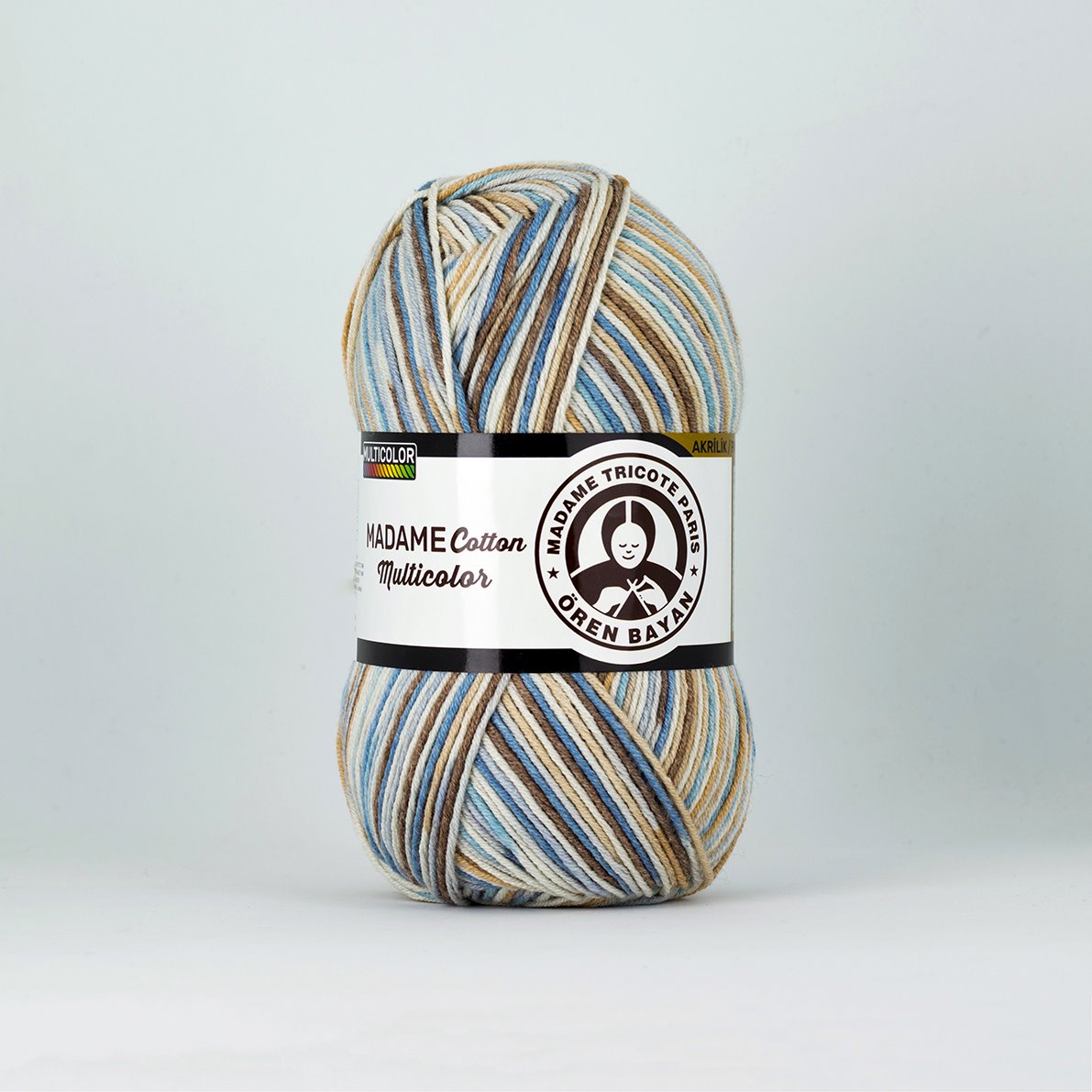 Garn Madame Color Multicol #448, 5x100g