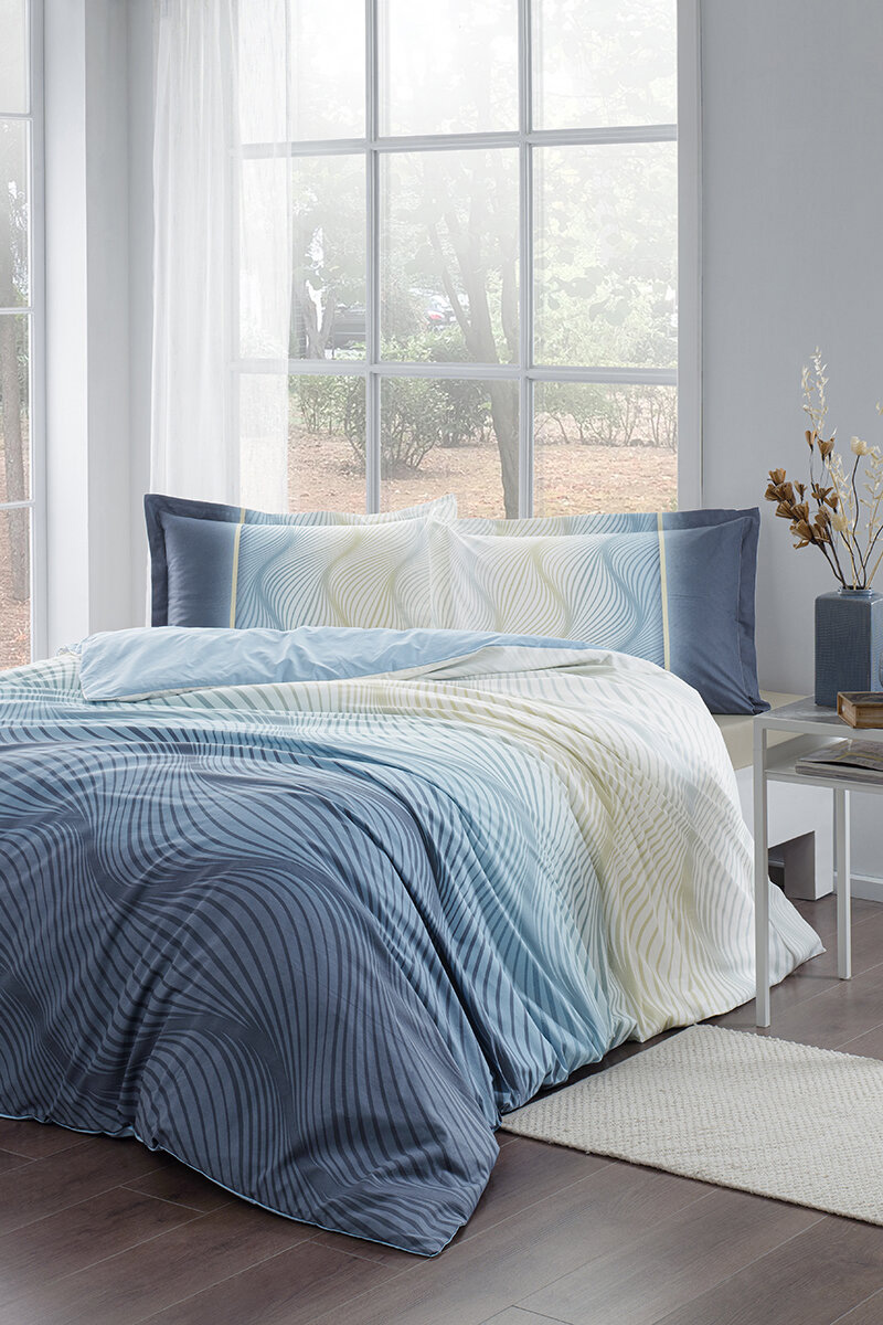 4tlg Bettwäsche 200x220cm Baumwolle VAGUE