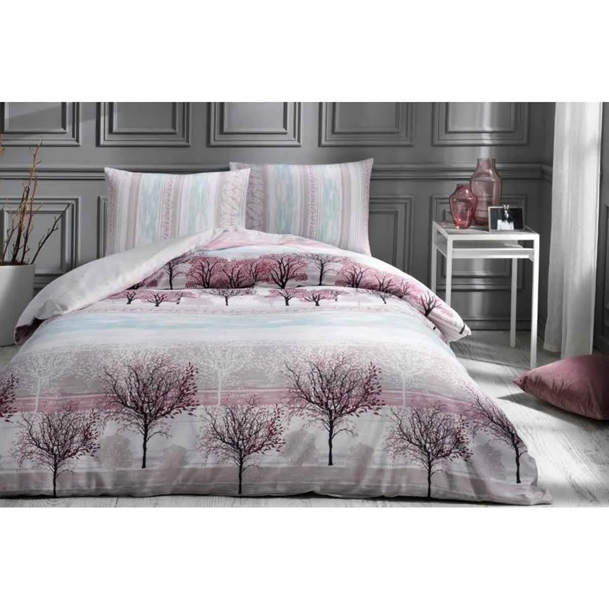 Bettwäsche, 4tlg, 200x220cm #INK LINES