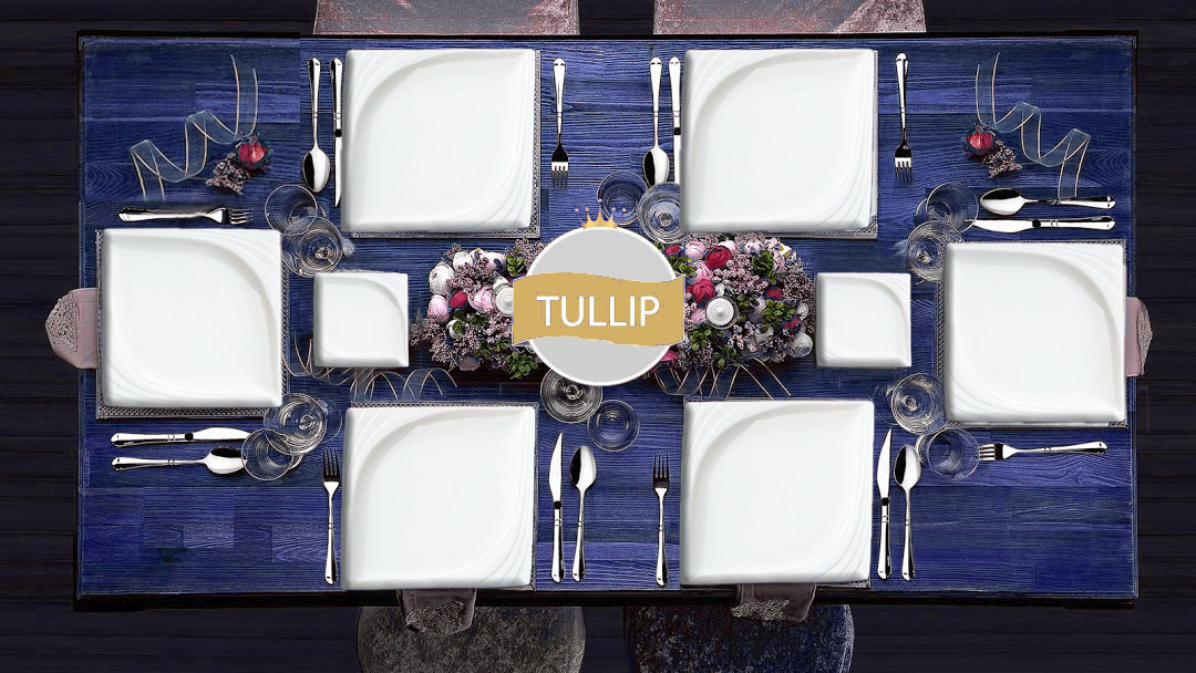 Kombiservice Tullip, 60tlg, 12 Personen