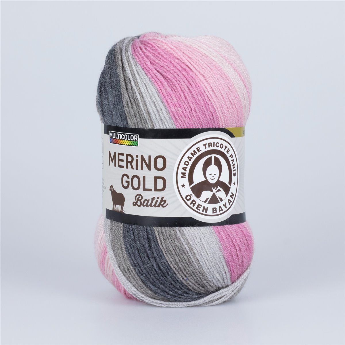 Garn Merino Gold Batik #838, 5x100g