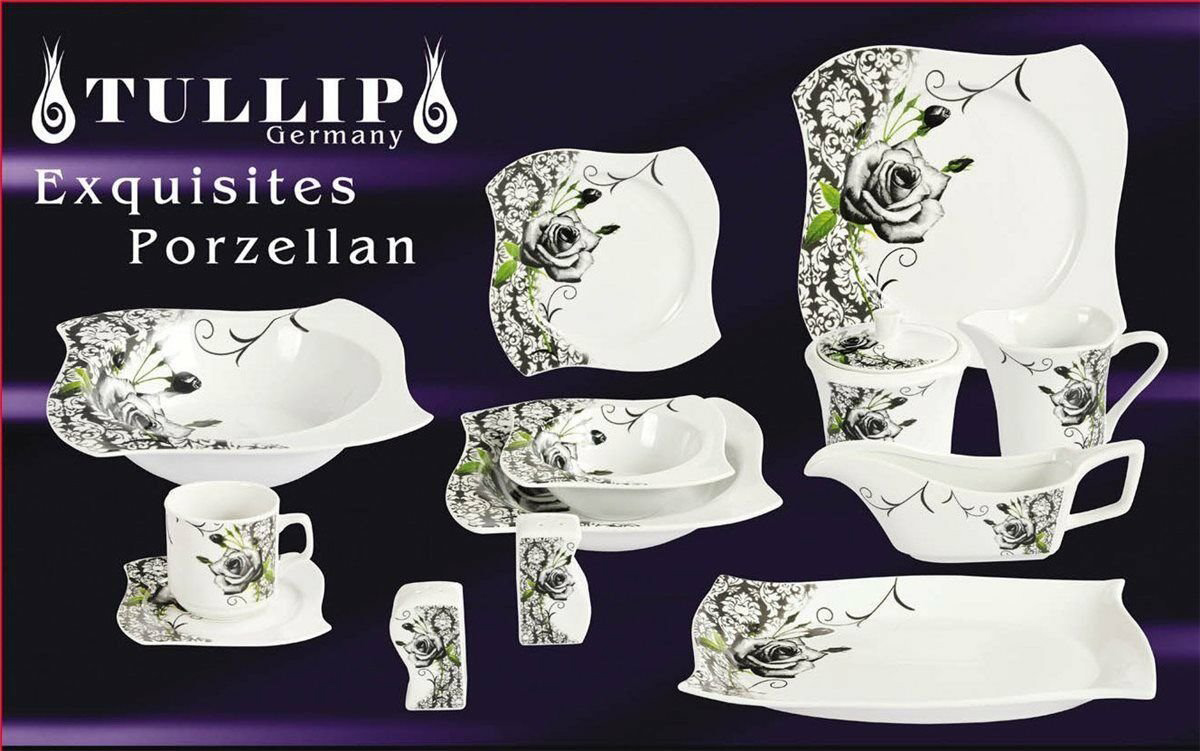 Kombiservice Avantgarde, schwarz, 79tlg, 12 Personen